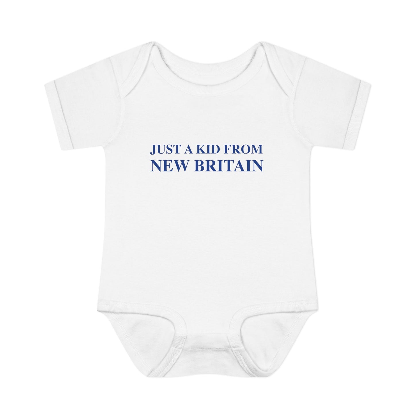 Just a kid from New Britain Infant Baby Rib Bodysuit