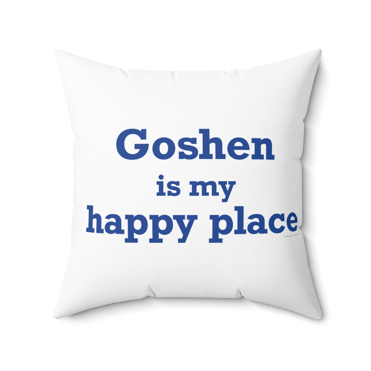 Goshen is My Happy Place Polyester Square Pillow