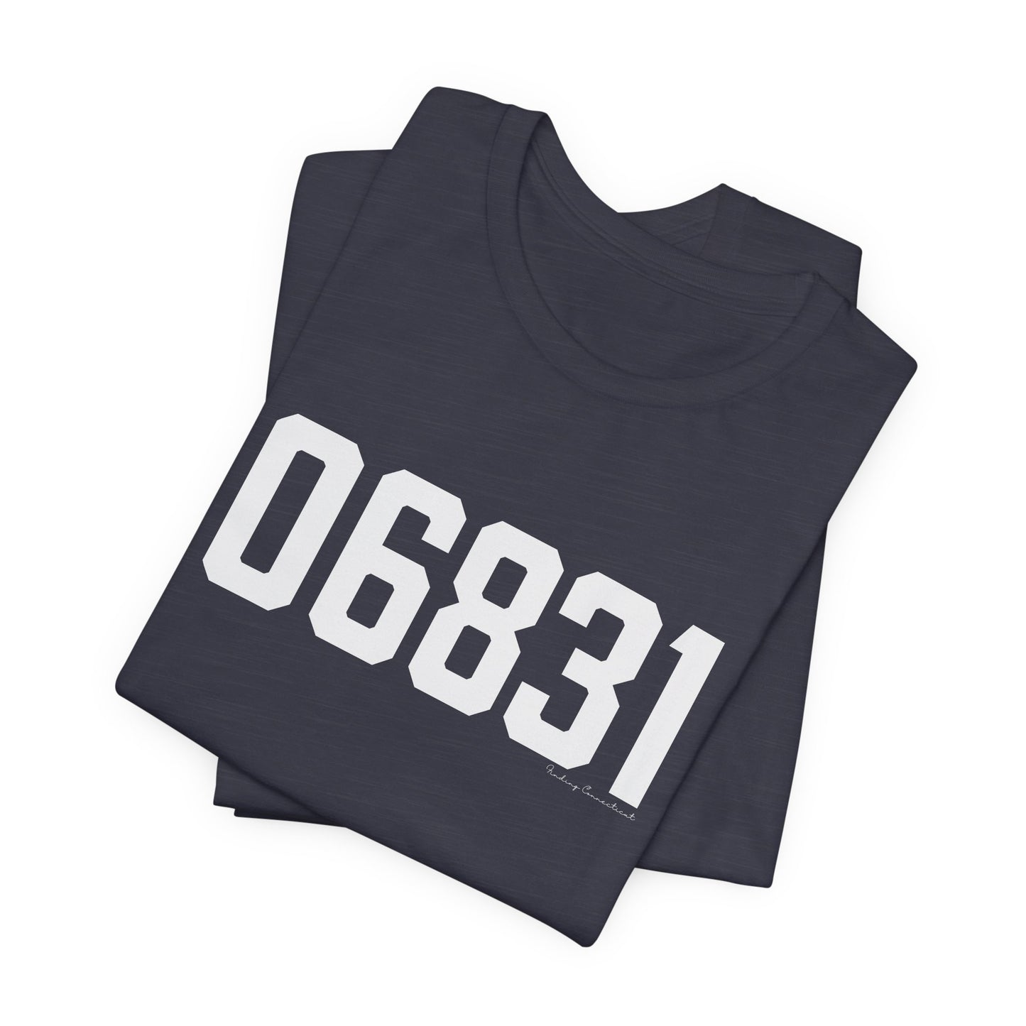 06831 - Greenwich CT Zip Code Unisex Jersey Short Sleeve T-Shirt