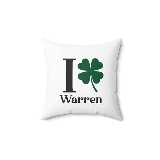 I Clover Warren Spun Polyester Square Pillow