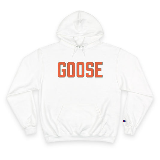 Goose Zip Code Orange & Green Champion Hoodie