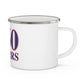 860 Storrs Red, White & Blue Enamel Camping Mug