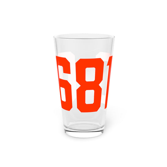 06810 Danbury Connecticut Zip Code Pint Glass, 16oz