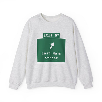 Vintage WCP Exit 67 Sign Unisex Heavy Blend™ Crewneck Sweatshirt
