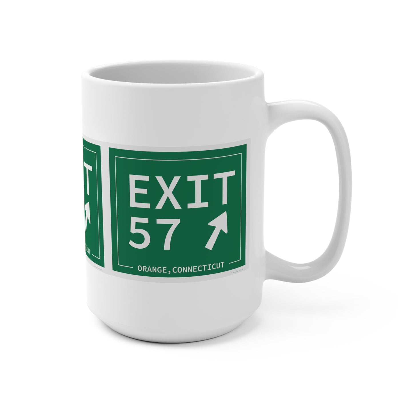 Vintage Exit 57 WCP Sign Mug 15oz