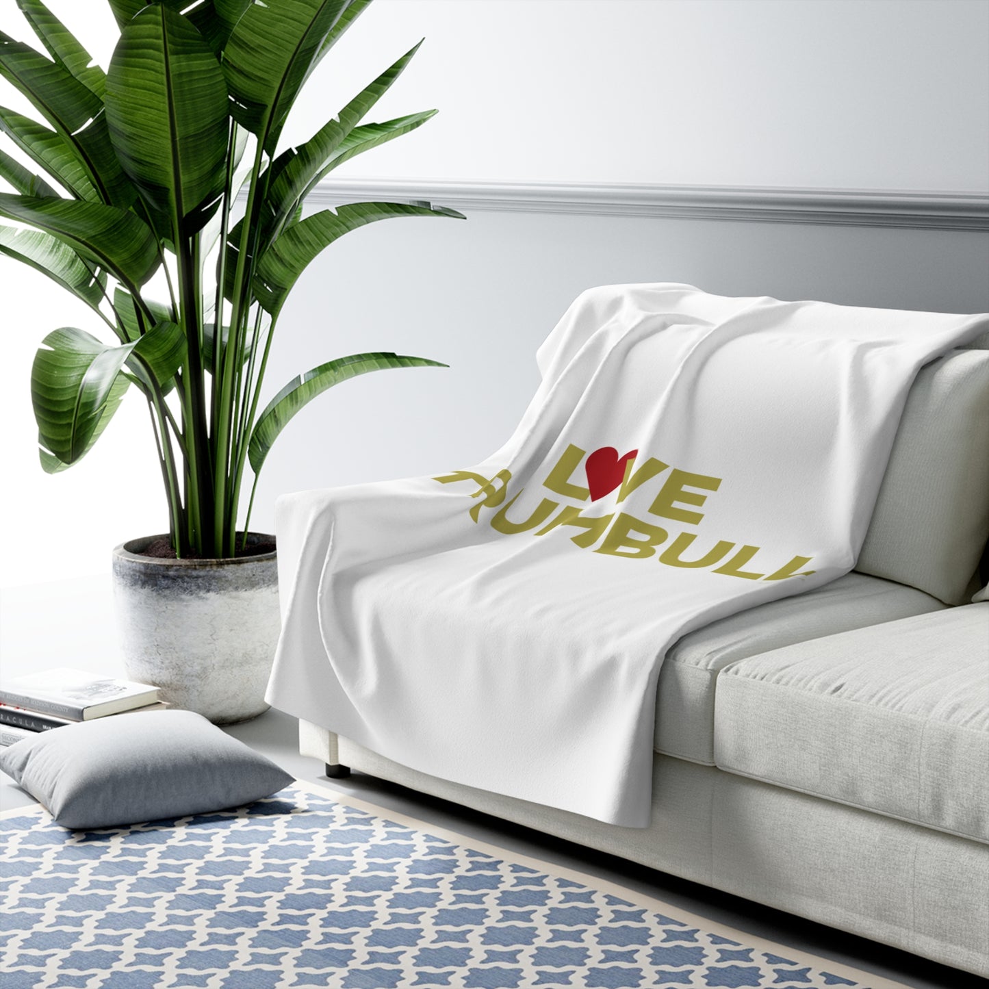 Love Trumbull Sherpa Fleece Blanket