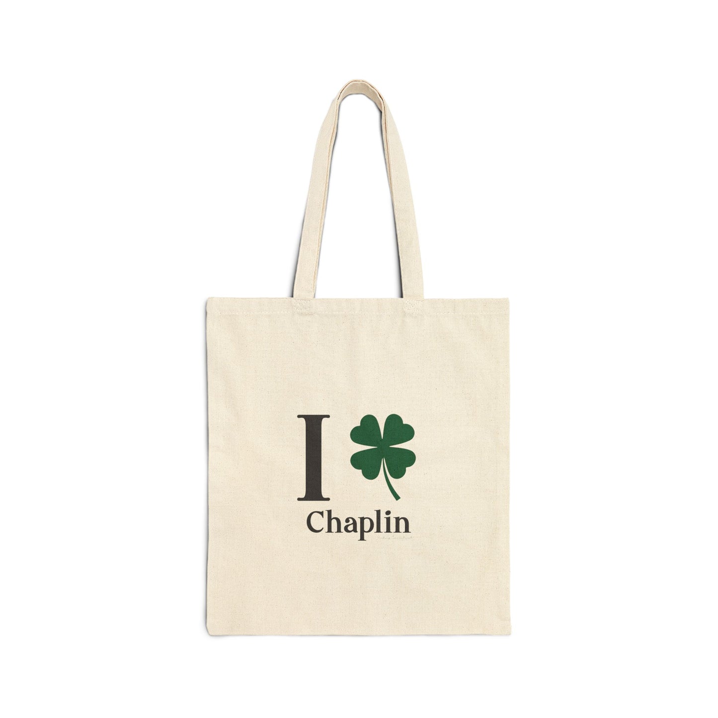 I Clover Chaplin Cotton Canvas Tote Bag