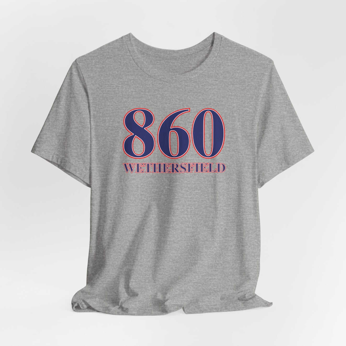 860 Wethersfield Red White & Blue Unisex Jersey Short Sleeve T-Shirt
