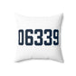 06339 Ledyard Connecticut Zip Code Spun Polyester Square Pillow