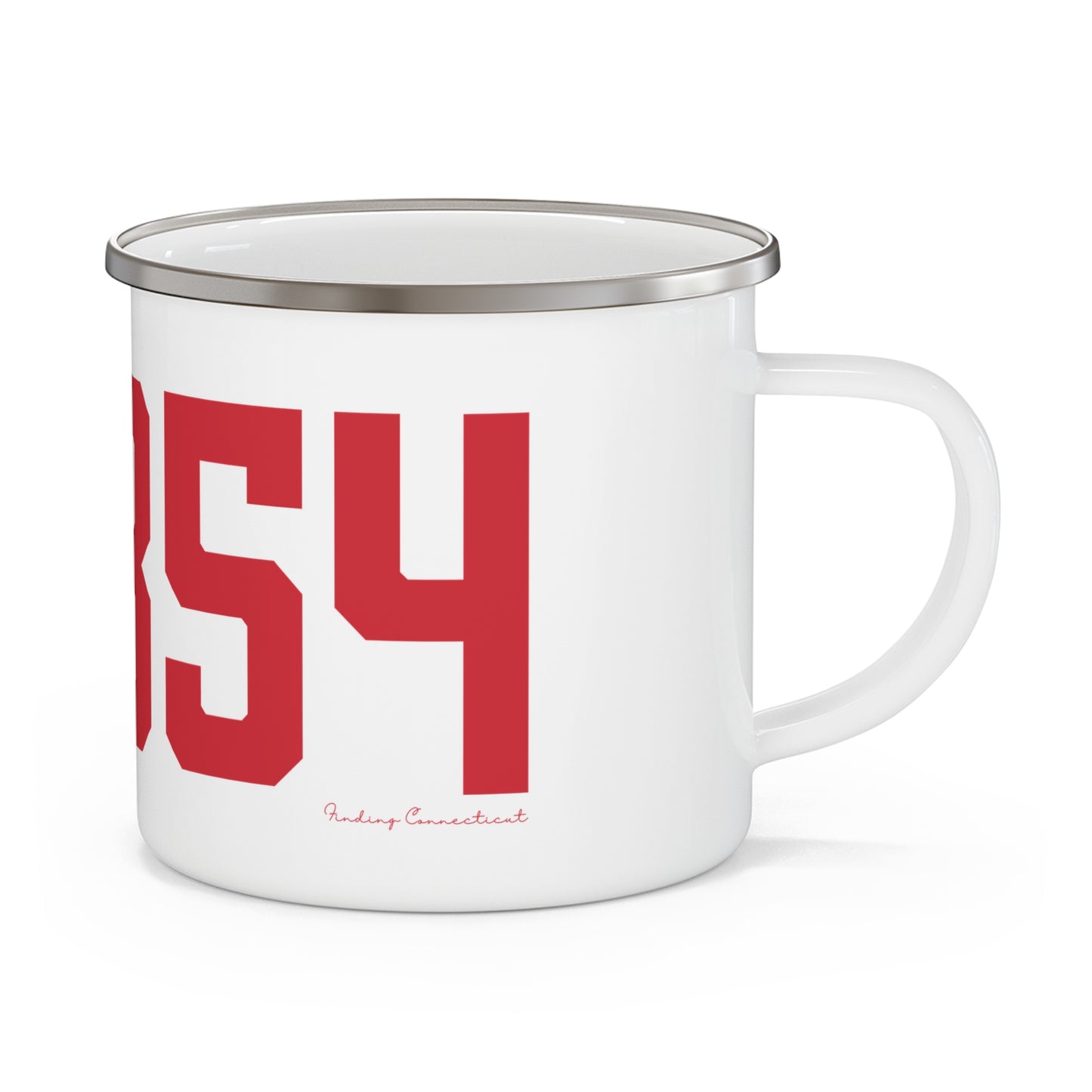 06854 Norwalk Connecticut Zip Code Enamel Camping Mug