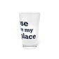 Goose Shows Are My Happy Place - Blue Pint Glass, 16oz