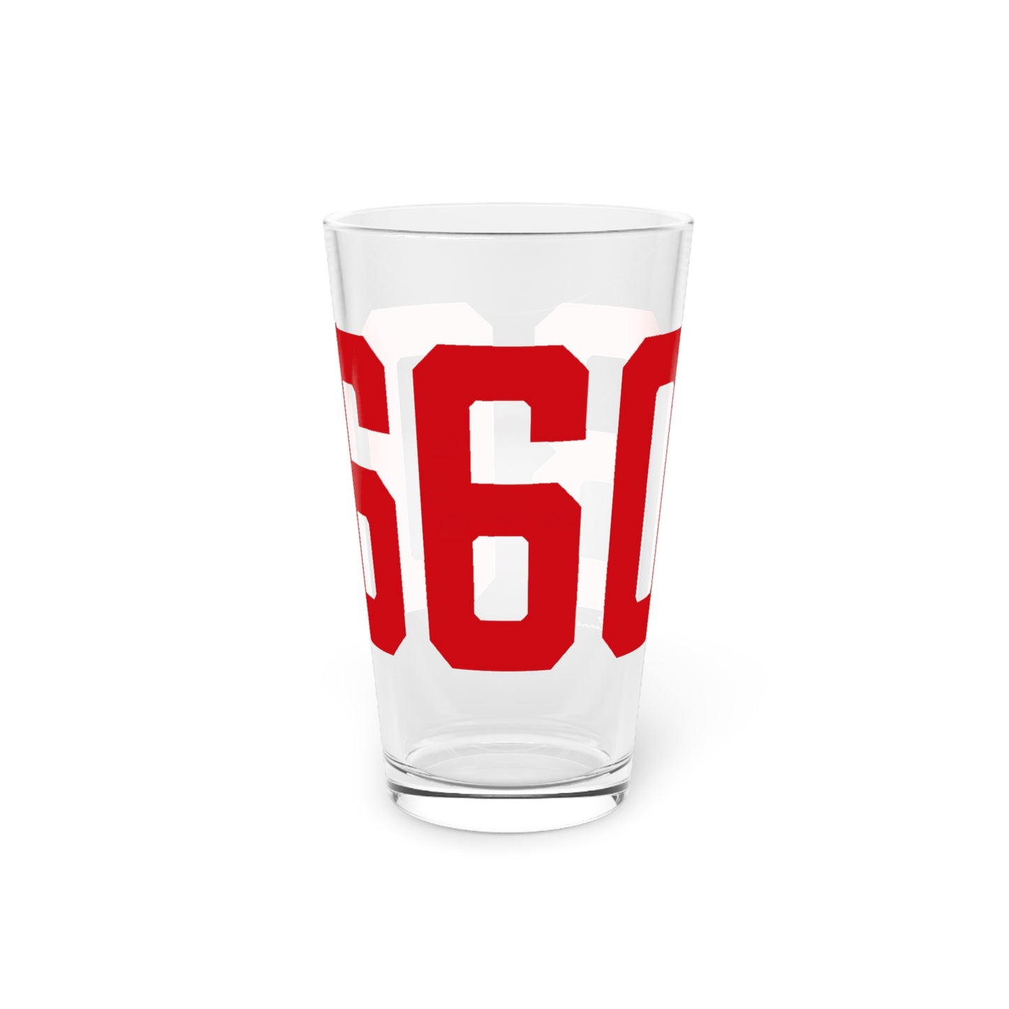 06608 Bridgeport Connecticut Zip Code Pint Glass, 16oz