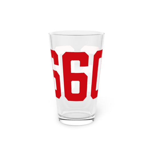 06608 Bridgeport Connecticut Zip Code Pint Glass, 16oz