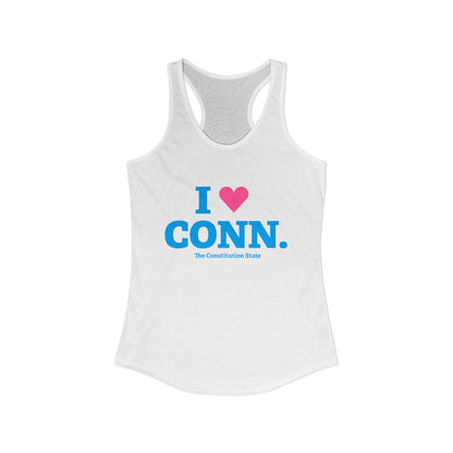 I Heart CONN. Women's Ideal Racerback Tank Top