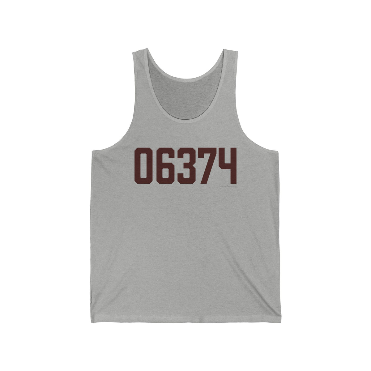 06374 Voluntown Connecticut Zip Code Unisex Jersey Tank Top
