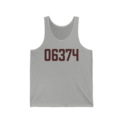 06374 Voluntown Connecticut Zip Code Unisex Jersey Tank Top