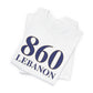 860 Lebanon Unisex Jersey Short Sleeve T-Shirt