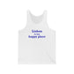 Lisbon is My Happy Place Unisex Jersey Tank Top