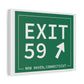 Vintage Exit 59 WCP Sign Matte Canvas, Stretched, 1.25"