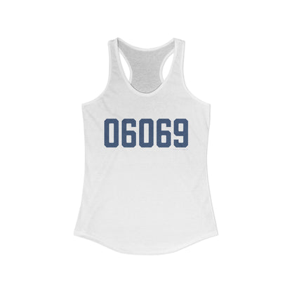 06069 Sharon Connecticut Zip Code Women's Ideal Racerback Tank Top