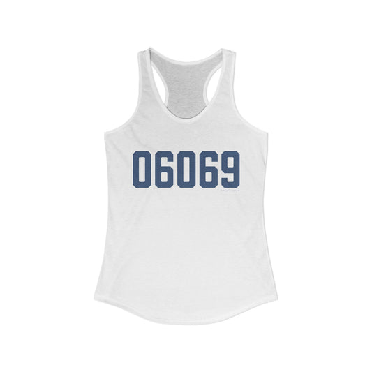 06069 Sharon Connecticut Zip Code Women's Ideal Racerback Tank Top