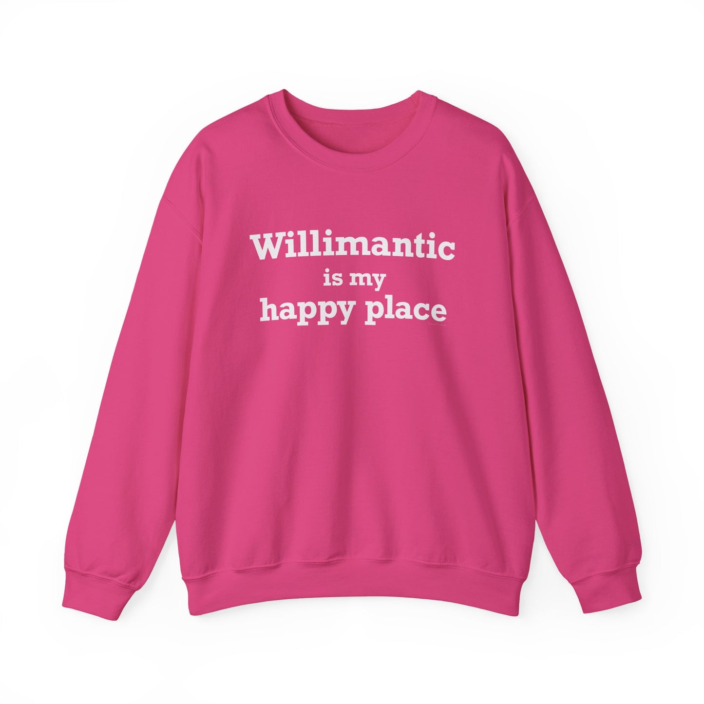 Willimantic is My Happy Place Unisex Heavy Blend™ Crewneck Sweatshirt