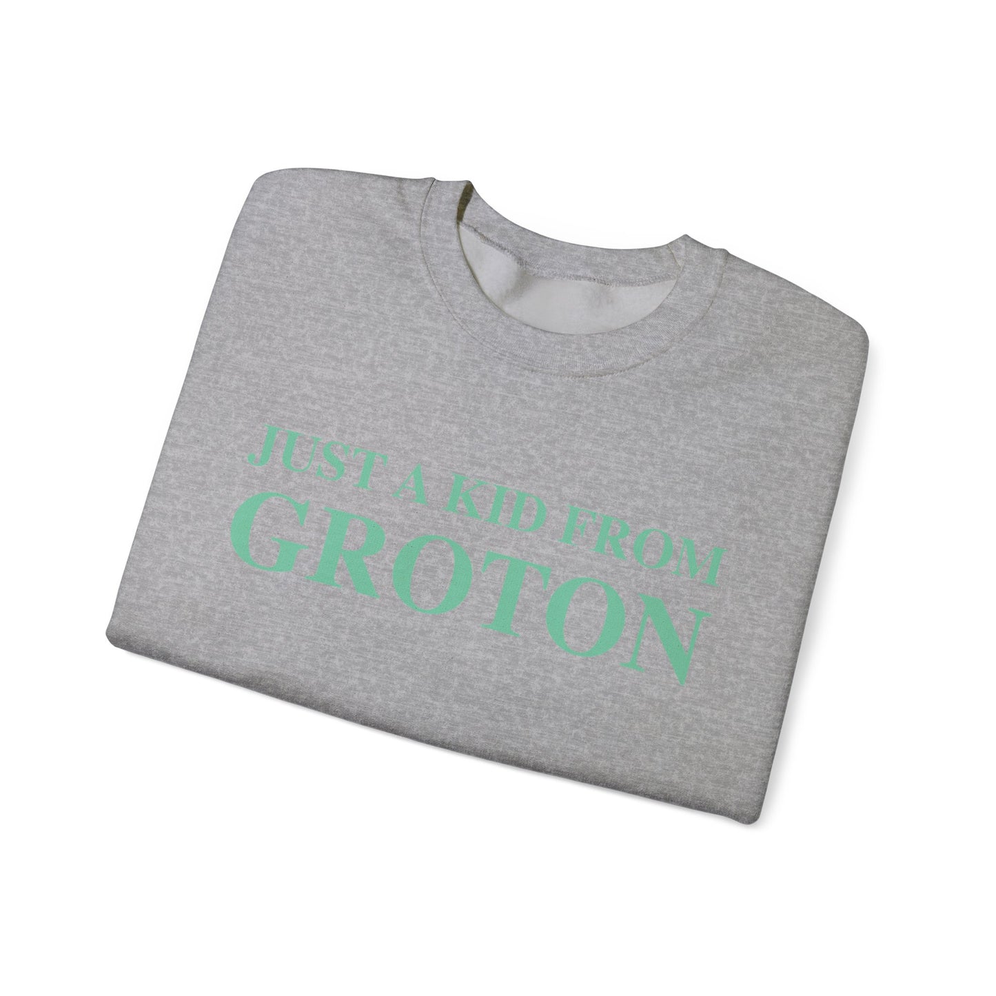 Just a kid from Groton Unisex Heavy Blend™ Crewneck Sweatshirt