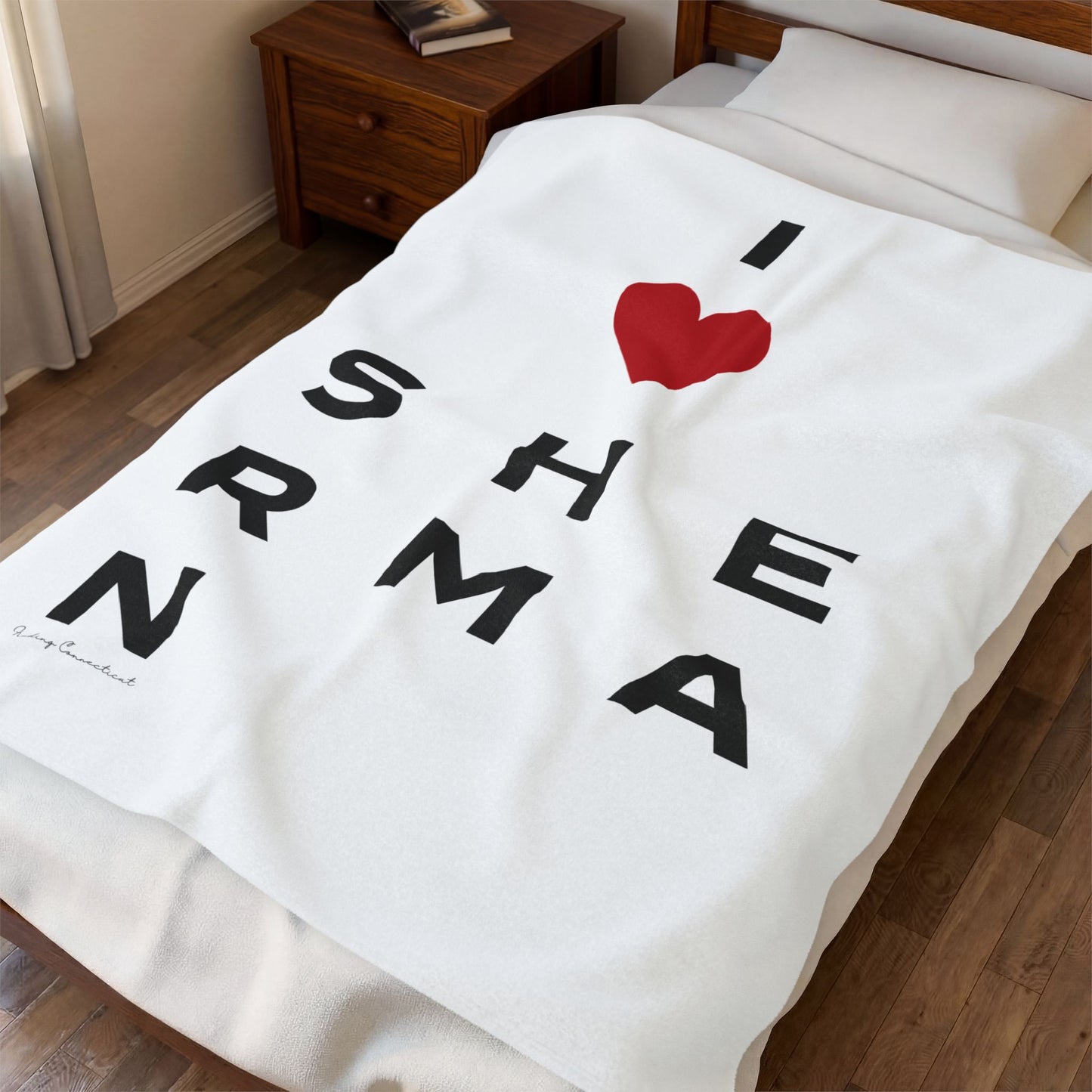 Sherman Vision Velveteen Plush Blanket