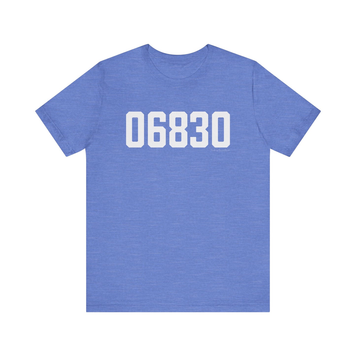 06830 - Greenwich CT Zip Code Unisex Jersey Short Sleeve T-Shirt