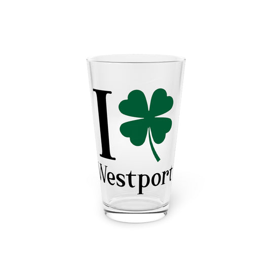 I Clover Westport Pint Glass, 16oz