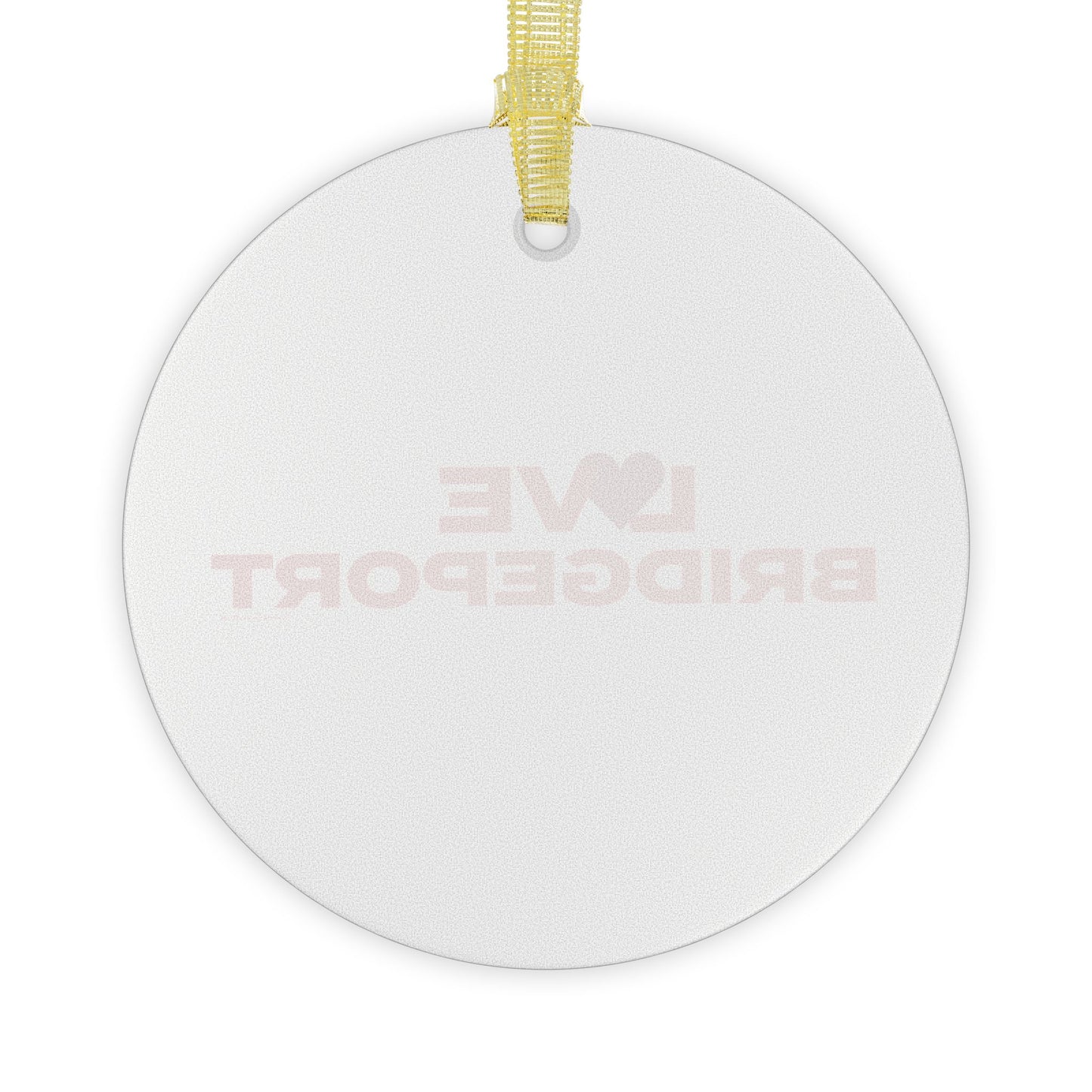 Love Bridgeport Glass Ornaments