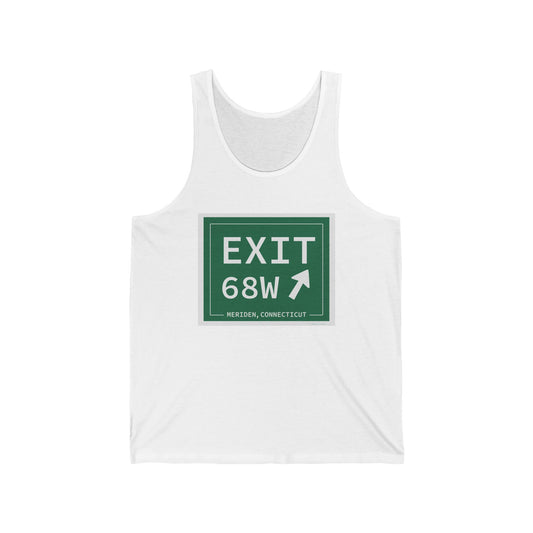 Vintage Exit 68W WCP Sign Unisex Jersey Tank Top