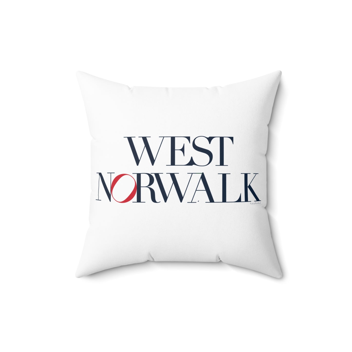 41 Tilt West Norwalk Spun Polyester Square Pillow