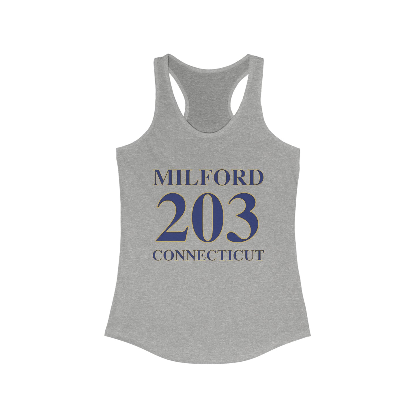 Milford 203 Connecticut Women's Ideal Racerback Tank