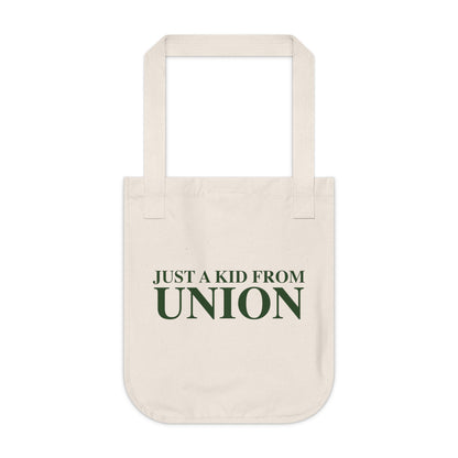Just a kid from Union Organic Canvas Tote Bag