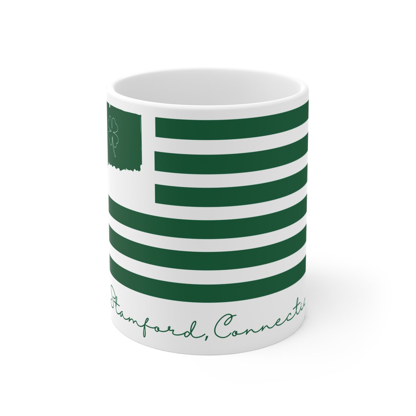 Stamford Connecticut St. Patrick's Day Flag Mug 11oz