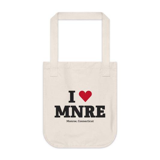 I Heart MNRE Organic Canvas Tote Bag