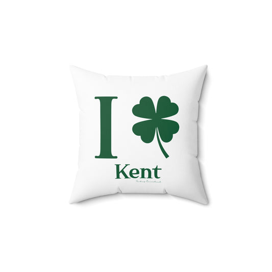 I Clover Kent Spun Polyester Square Pillow