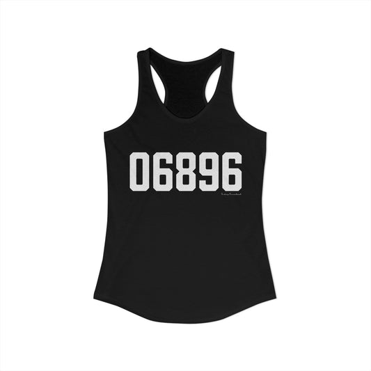 06896 Redding CT Zip Code Women's Ideal Racerback Tank Top