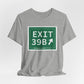 Vintage Exit 39B Merritt Parkway Sign Unisex Jersey Short Sleeve T-Shirt