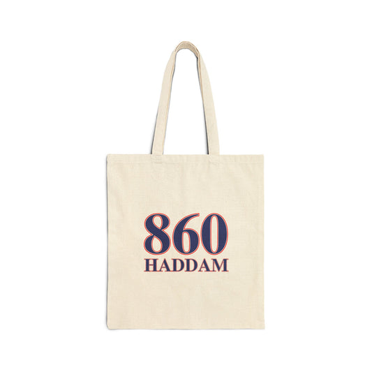 860 Haddam Red, White & Blue Cotton Canvas Tote Bag