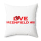 Love Greenfield Hill Spun Polyester Square Pillow