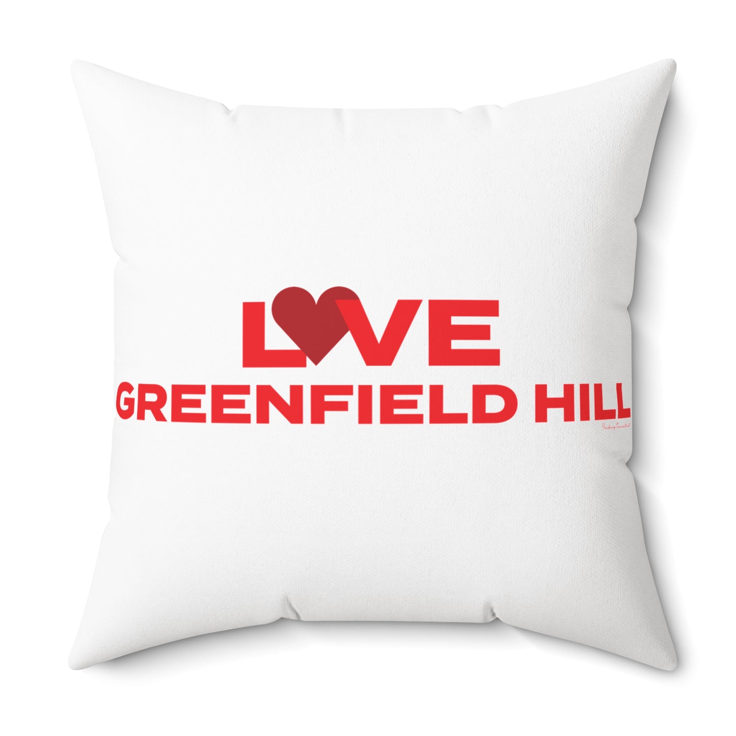 Love Greenfield Hill Spun Polyester Square Pillow