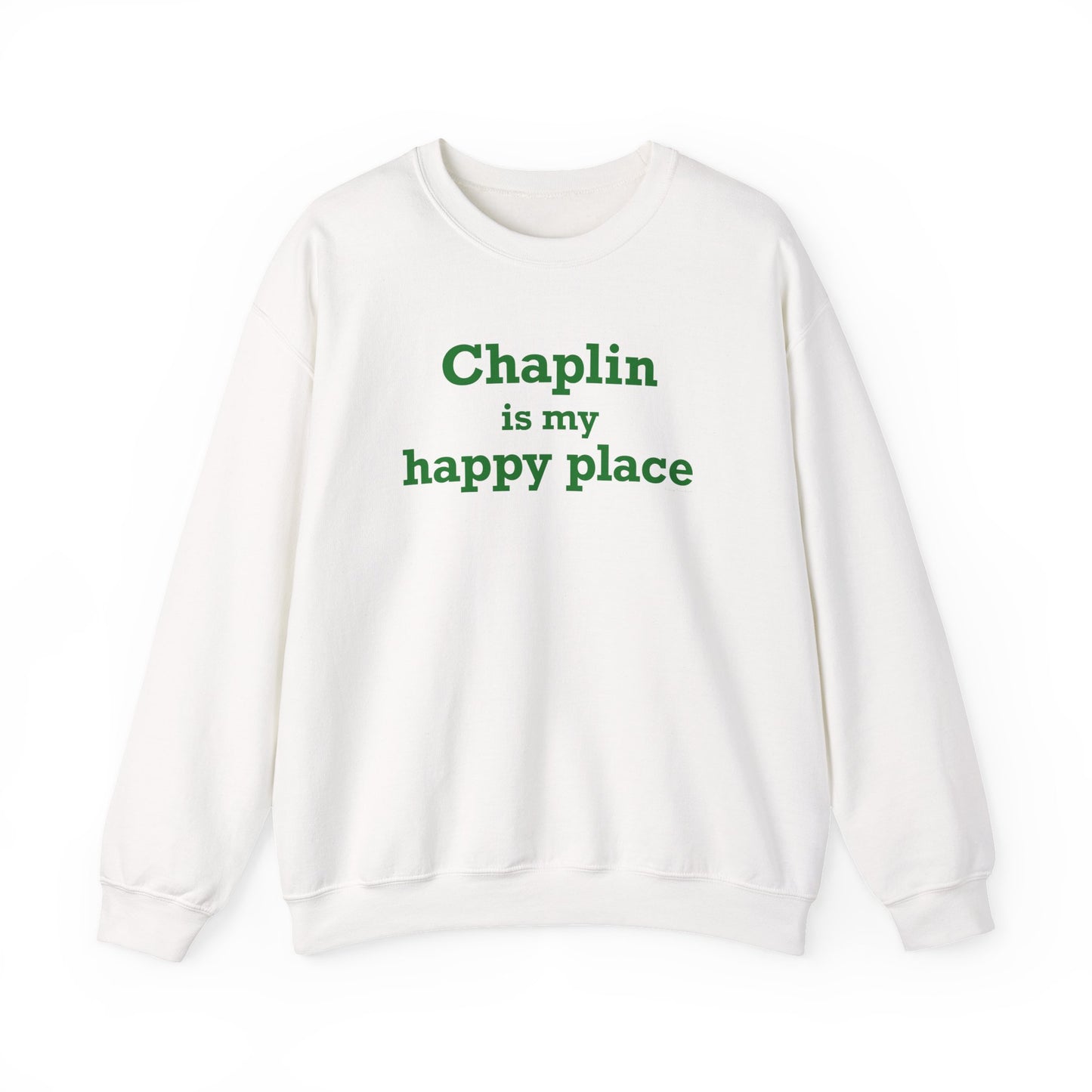 Chaplin is My Happy Place Unisex Heavy Blend™ Crewneck Sweatshirt