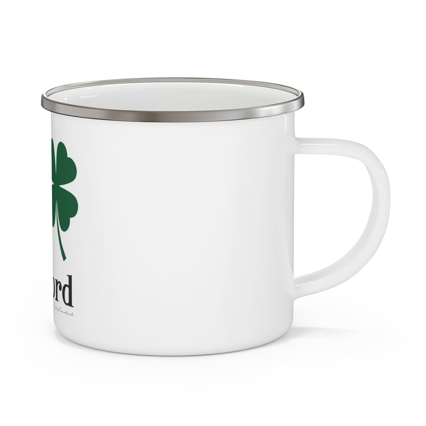 I Clover Guilford Enamel Camping Mug