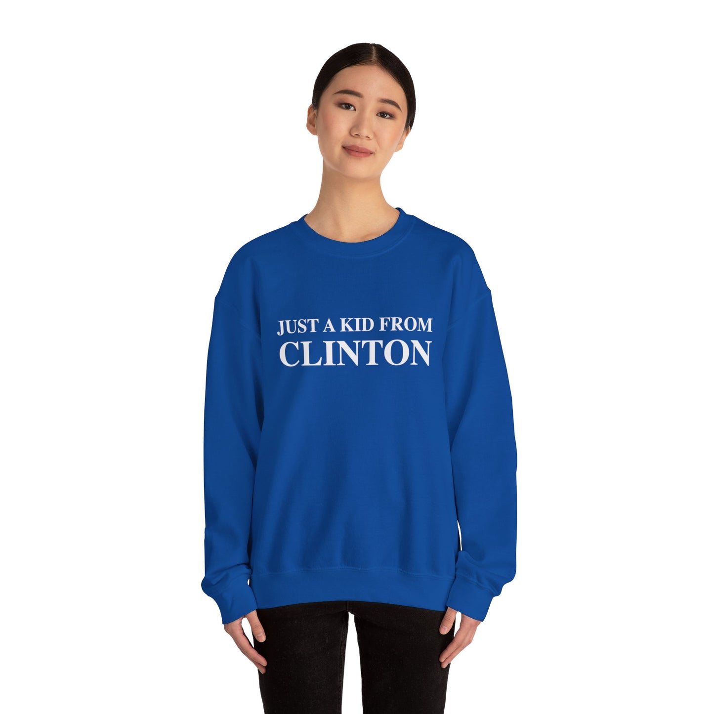 Just a kid from Clinton Unisex Heavy Blend™ Crewneck Sweatshirt