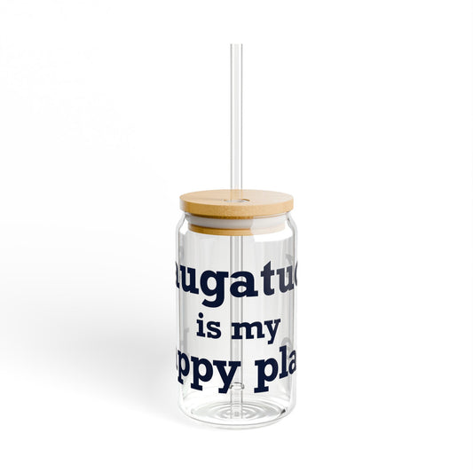 Saugatuck Is My Happy Place Sipper Glass, 16oz