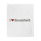I Heart Brookfield. Velveteen Plush Blanket