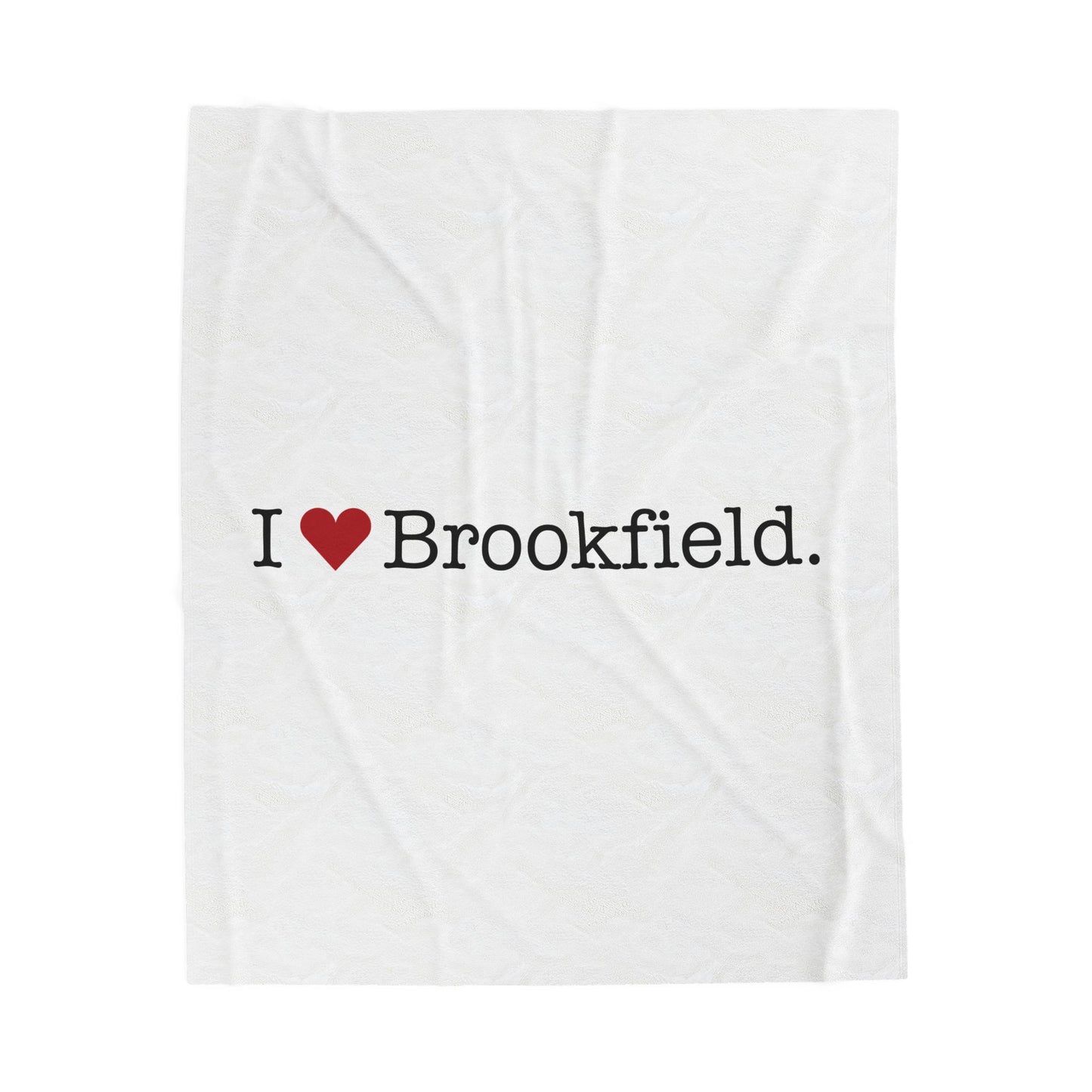 I Heart Brookfield. Velveteen Plush Blanket