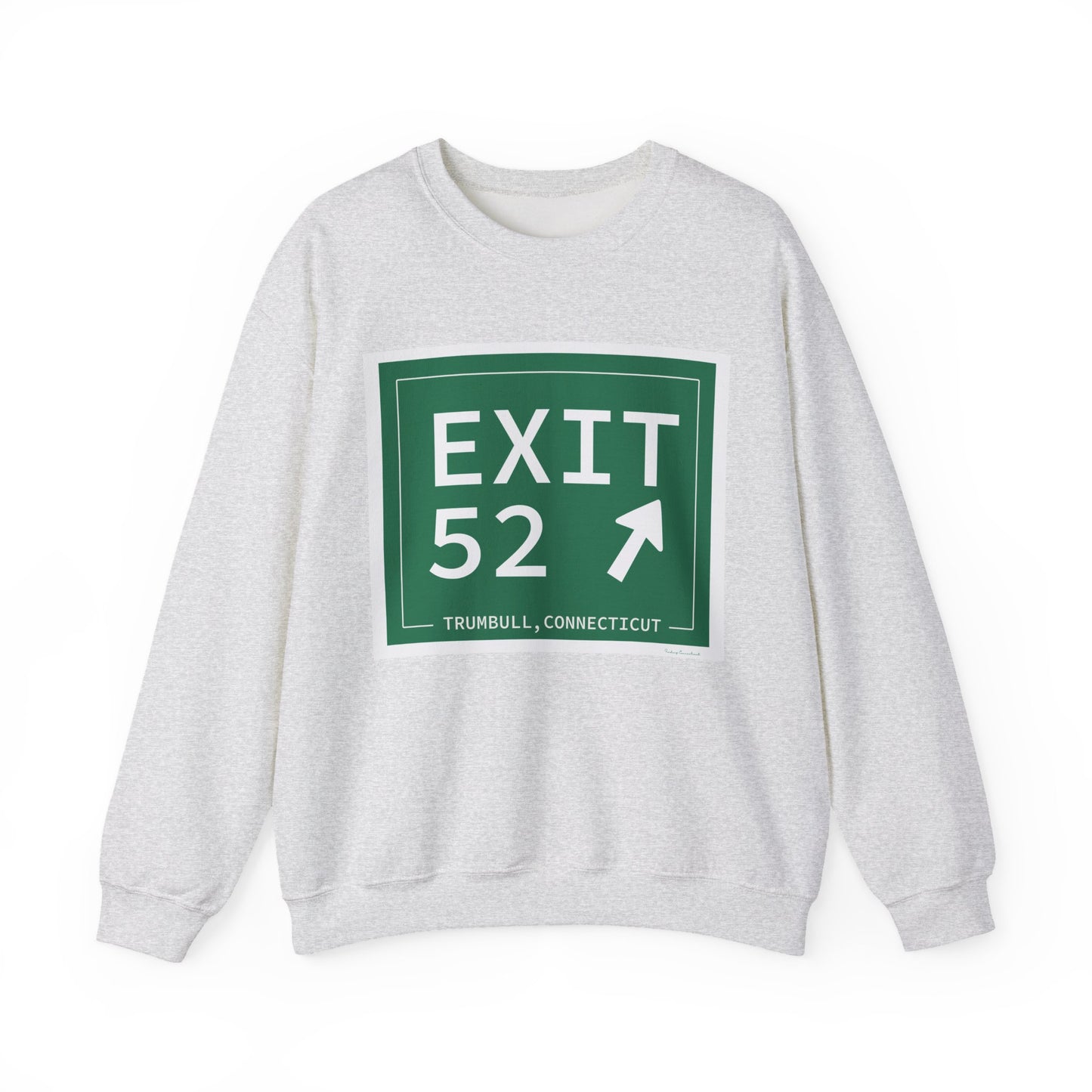 Vintage Exit 52  Merritt Parkway Sign Unisex Heavy Blend™ Crewneck Sweatshirt